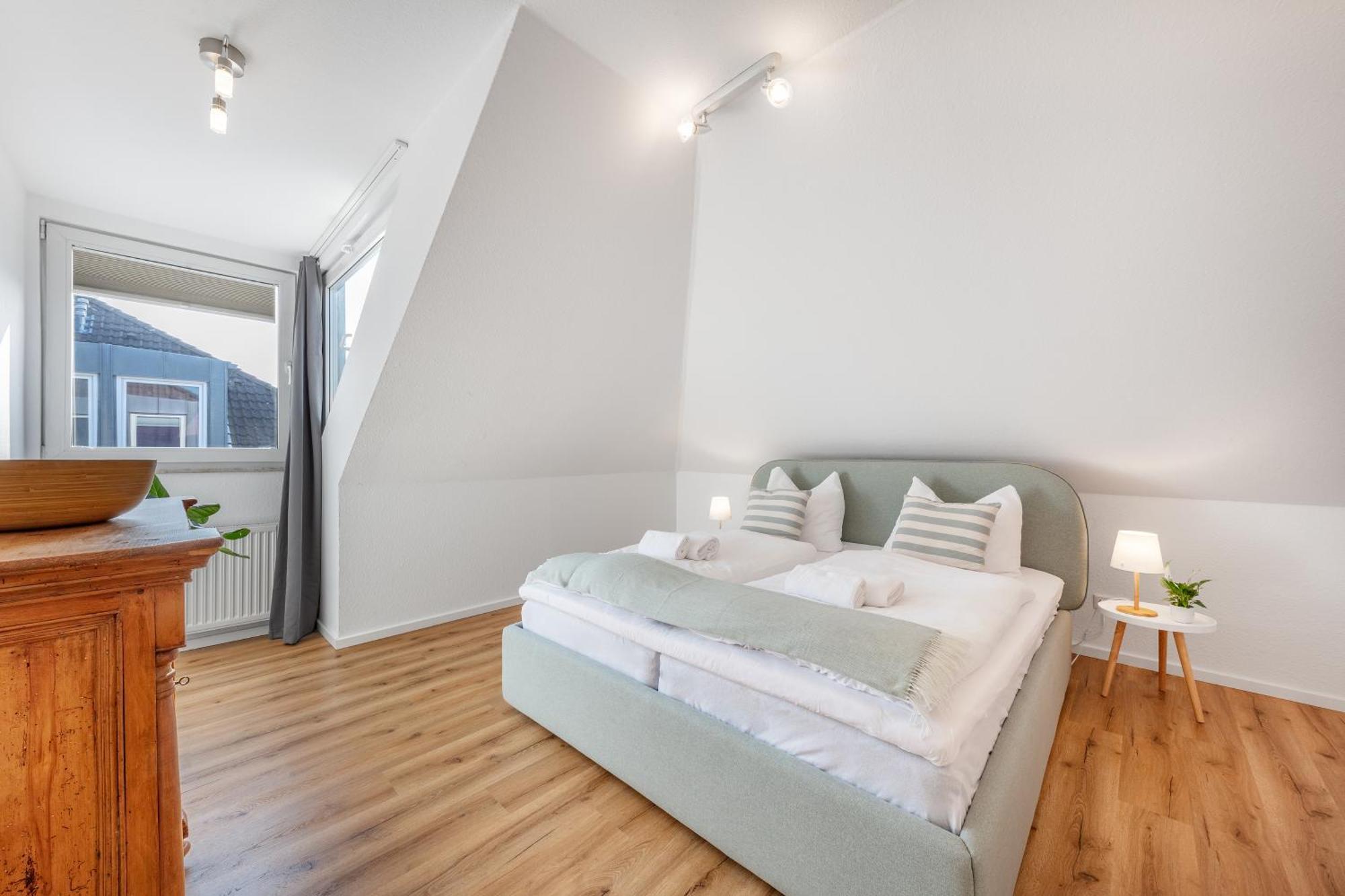 Mango Living I Stadtoase I Modern I 3 Schlafzimmer I 95 Qm I 9 Personen Apartman Mönchengladbach Szoba fotó