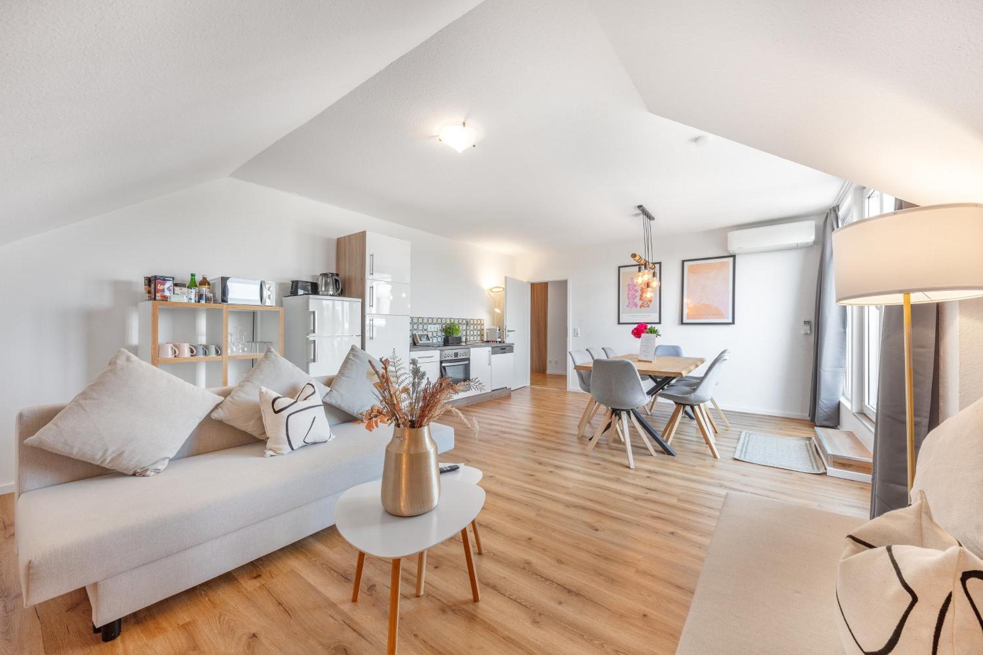 Mango Living I Stadtoase I Modern I 3 Schlafzimmer I 95 Qm I 9 Personen Apartman Mönchengladbach Szoba fotó